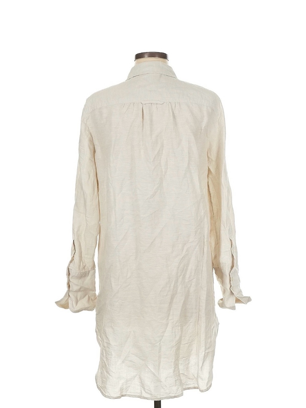 J.Crew Cream Button-Front Shirt - Picture 3 of 6